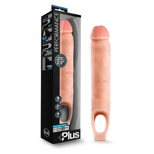 Blush Novelties - Performance Plus Silicone Cock Sheath Penis Extender 11.5" (Beige) -  Cock Sleeves (Non Vibration)  Durio.sg