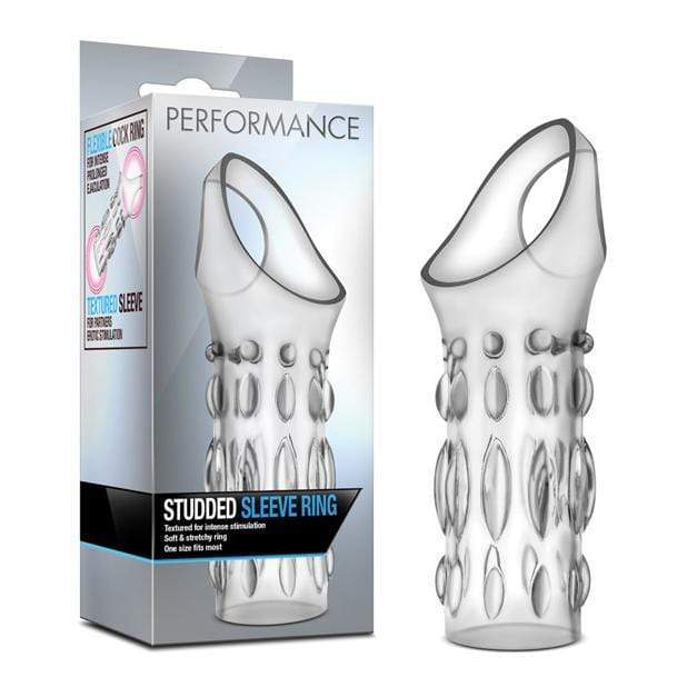 Blush Novelties - Performance Studded Cock Sleeve Ring (Clear) -  Cock Sleeves (Non Vibration)  Durio.sg