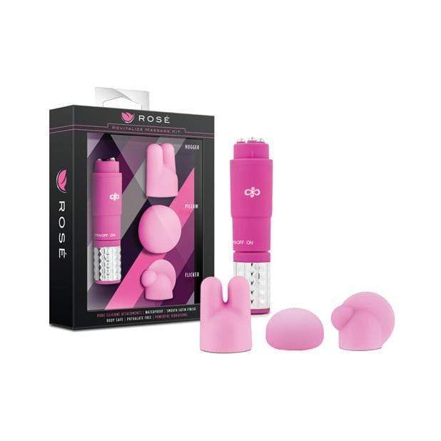 Blush Novelties - Rose Revitalie Clit Massager Kit (Pink) -  Clit Massager (Vibration) Non Rechargeable  Durio.sg