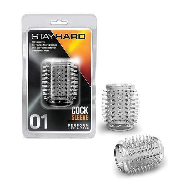 Blush Novelties - Stay Hard Cock Sleeve 01 (Clear) -  Cock Sleeves (Non Vibration)  Durio.sg