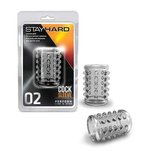 Blush Novelties - Stay Hard Cock Sleeve 02 (Clear) -  Cock Sleeves (Non Vibration)  Durio.sg