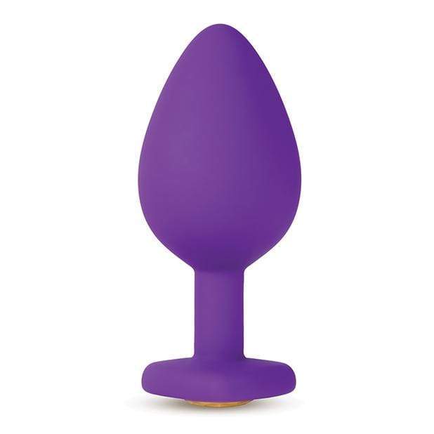 Blush Novelties - Temptasia Bling Anal Plug with Gem Medium (Purple) -  Anal Plug (Non Vibration)  Durio.sg