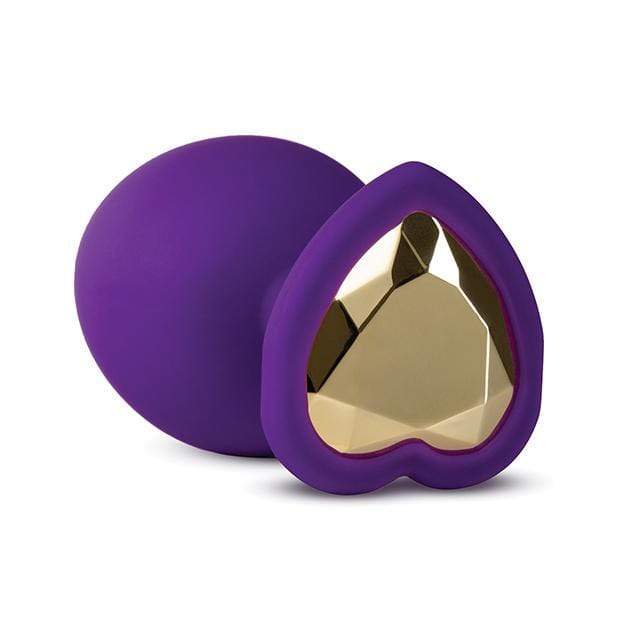 Blush Novelties - Temptasia Bling Anal Plug with Gem Medium (Purple) -  Anal Plug (Non Vibration)  Durio.sg