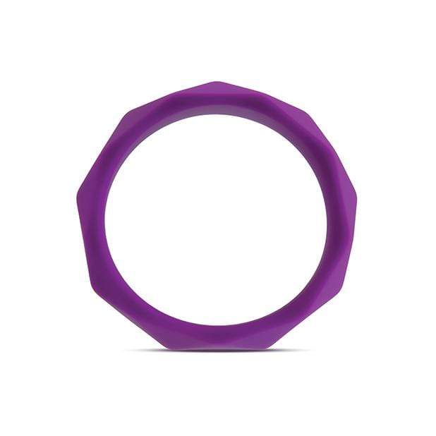 Blush Novelties - Wellness Geo C Ring (Purple) -  Silicone Cock Ring (Non Vibration)  Durio.sg