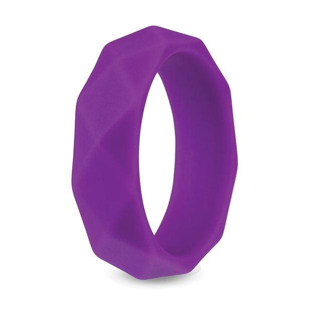 Blush Novelties - Wellness Geo C Ring (Purple) -  Silicone Cock Ring (Non Vibration)  Durio.sg