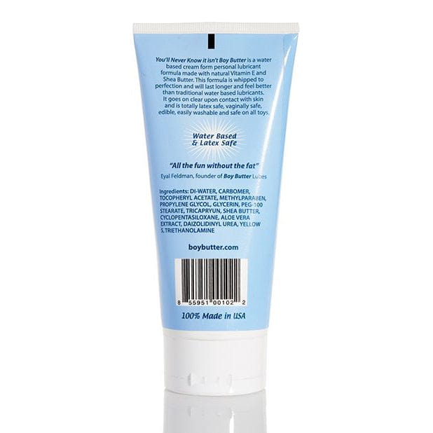 Boy Butter - H2O Water Based Cream Lube Tube 6oz -  Lube (Water Based)  Durio.sg