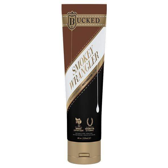Bucked -  Smokey Wrangler Masturbation Cream Leather Scent 120ml -  Lube (Silicone Based)  Durio.sg