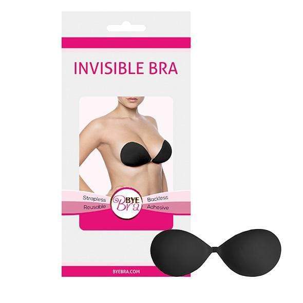 Bye Bra - Invisible Strapless Reusable Bra Cup C (Black) -  Adhesive Bras  Durio.sg