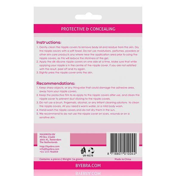 Bye Bra - Protective and Concealing Silicone Nipple Covers 2 Pairs (Nude) -  Costumes  Durio.sg