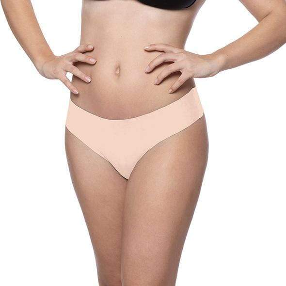 Bye Bra - Soft Seamless Invisible G String 2 Pcs M (Nude/Black) -  Panties  Durio.sg