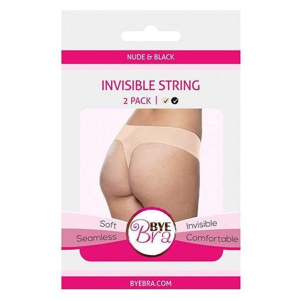 Bye Bra - Soft Seamless Invisible G String 2 Pcs M (Nude/Black) -  Panties  Durio.sg