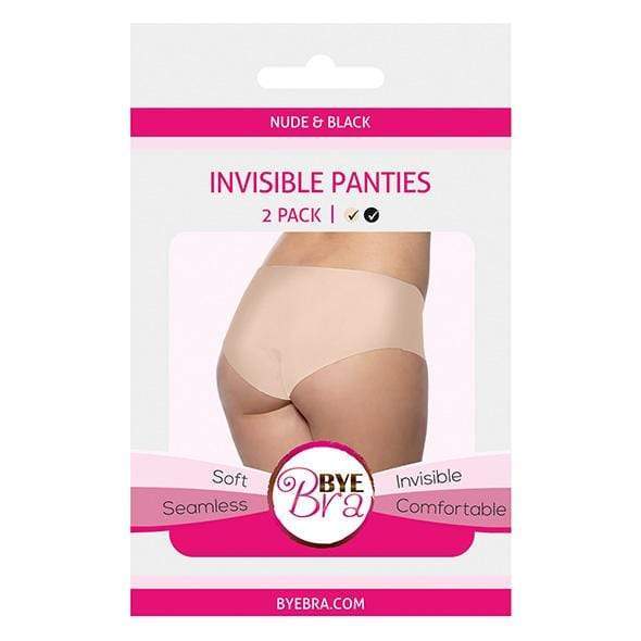 Bye Bra - Soft Seamless Invisible Panties 2 Pcs M (Nude/Black) -  Costumes  Durio.sg
