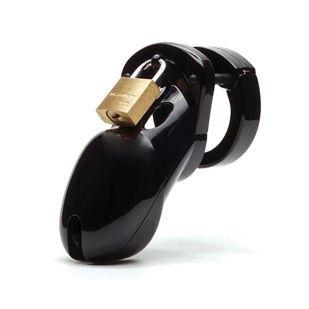 CBX - CB-3000 3" Chastity Cock Cage and Lock Set (Black) -  Plastic Cock Cage (Non Vibration)  Durio.sg