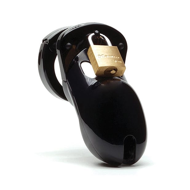 CBX - CB-3000 3" Chastity Cock Cage and Lock Set (Black) -  Plastic Cock Cage (Non Vibration)  Durio.sg