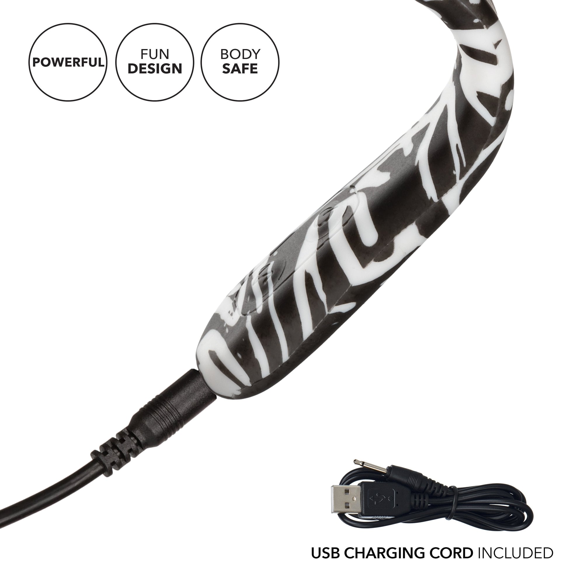 Calexotics - Hype Flexi Bendable G-Spot Wand (Multicolor) -  G Spot Dildo (Vibration) Rechargeable  Durio.sg