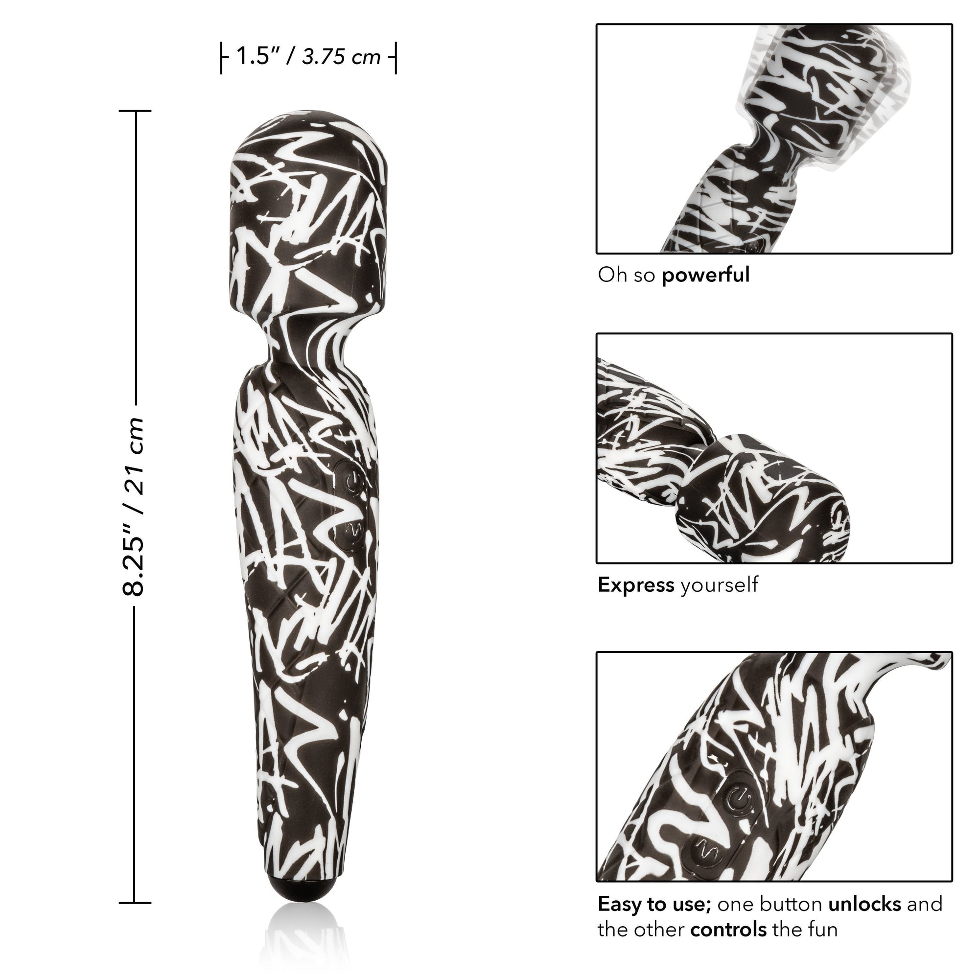 Calexotics - Hype Rechargeable Wand Massager (Multicolor) -  Wand Massagers (Vibration) Rechargeable  Durio.sg