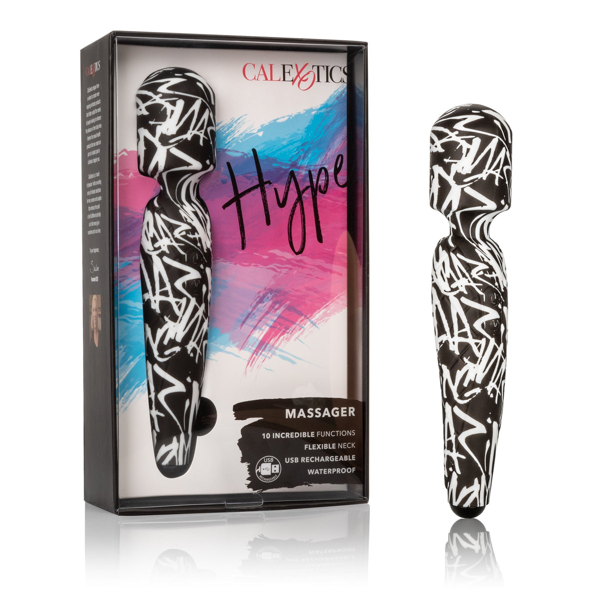 Calexotics - Hype Rechargeable Wand Massager (Multicolor) -  Wand Massagers (Vibration) Rechargeable  Durio.sg