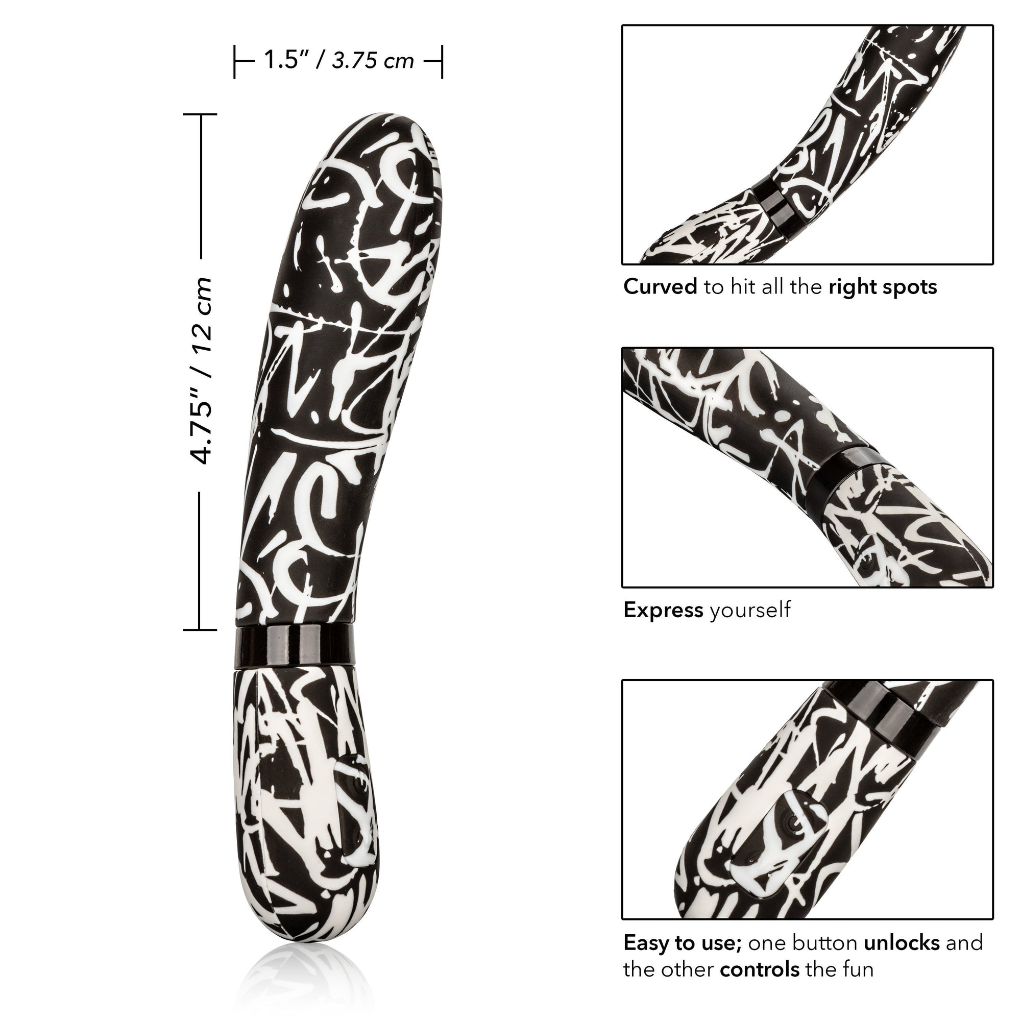Calexotics - Hype Wand G Spot Vibrator (Multicolor) -  G Spot Dildo (Vibration) Rechargeable  Durio.sg