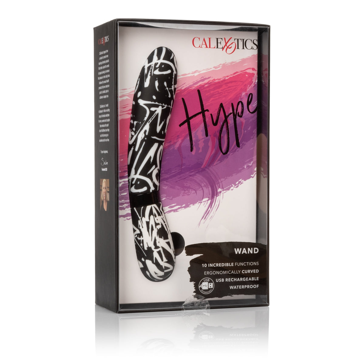 Calexotics - Hype Wand G Spot Vibrator (Multicolor) -  G Spot Dildo (Vibration) Rechargeable  Durio.sg