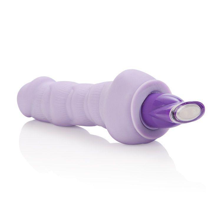 California Exotics - 10-Function Pure Bendie Vibrator (violet) -  Non Realistic Dildo w/o suction cup (Vibration) Non Rechargeable  Durio.sg