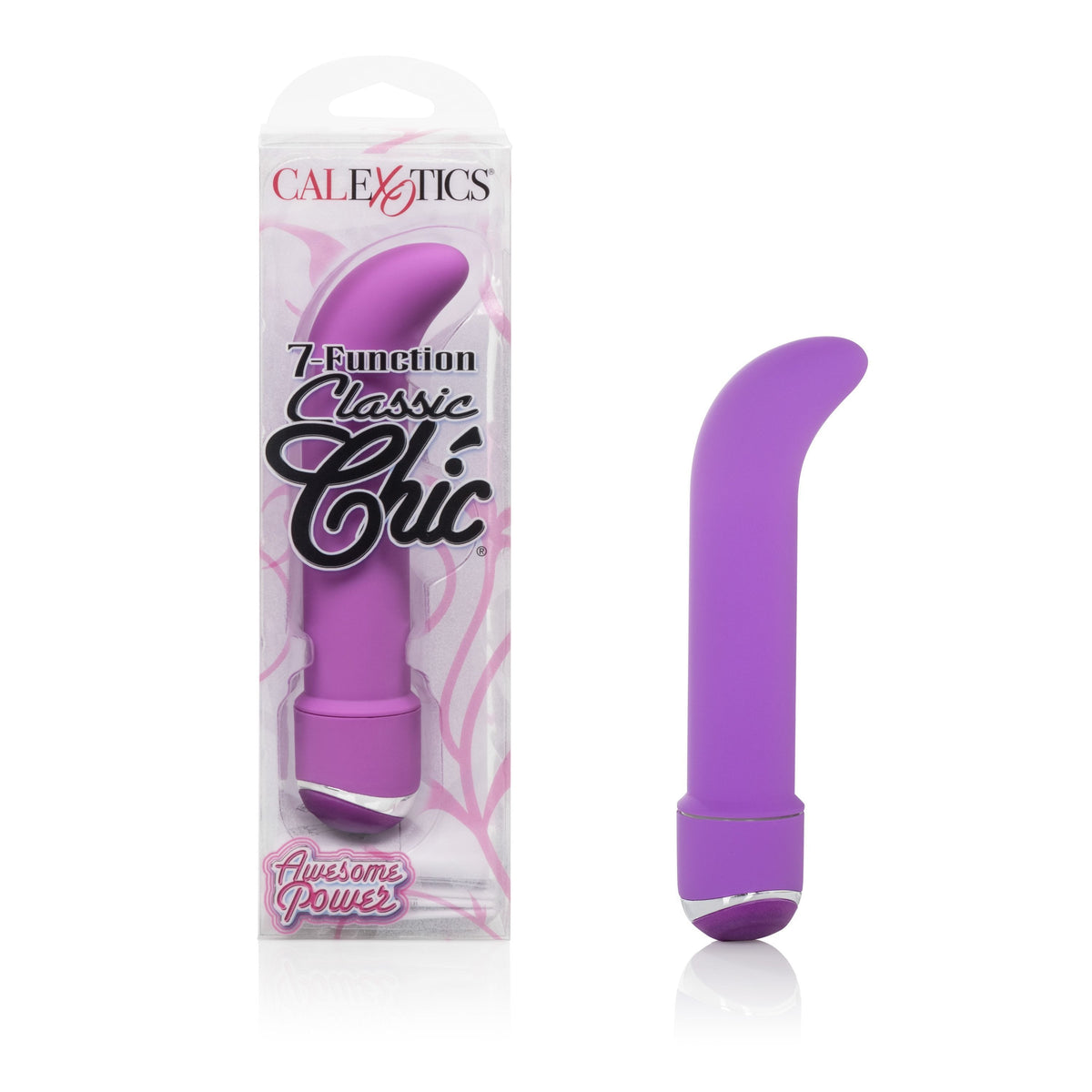 California Exotics - 7 Function Classic Chic Mini G Spot Vibrator (Purple) -  G Spot Dildo (Vibration) Non Rechargeable  Durio.sg