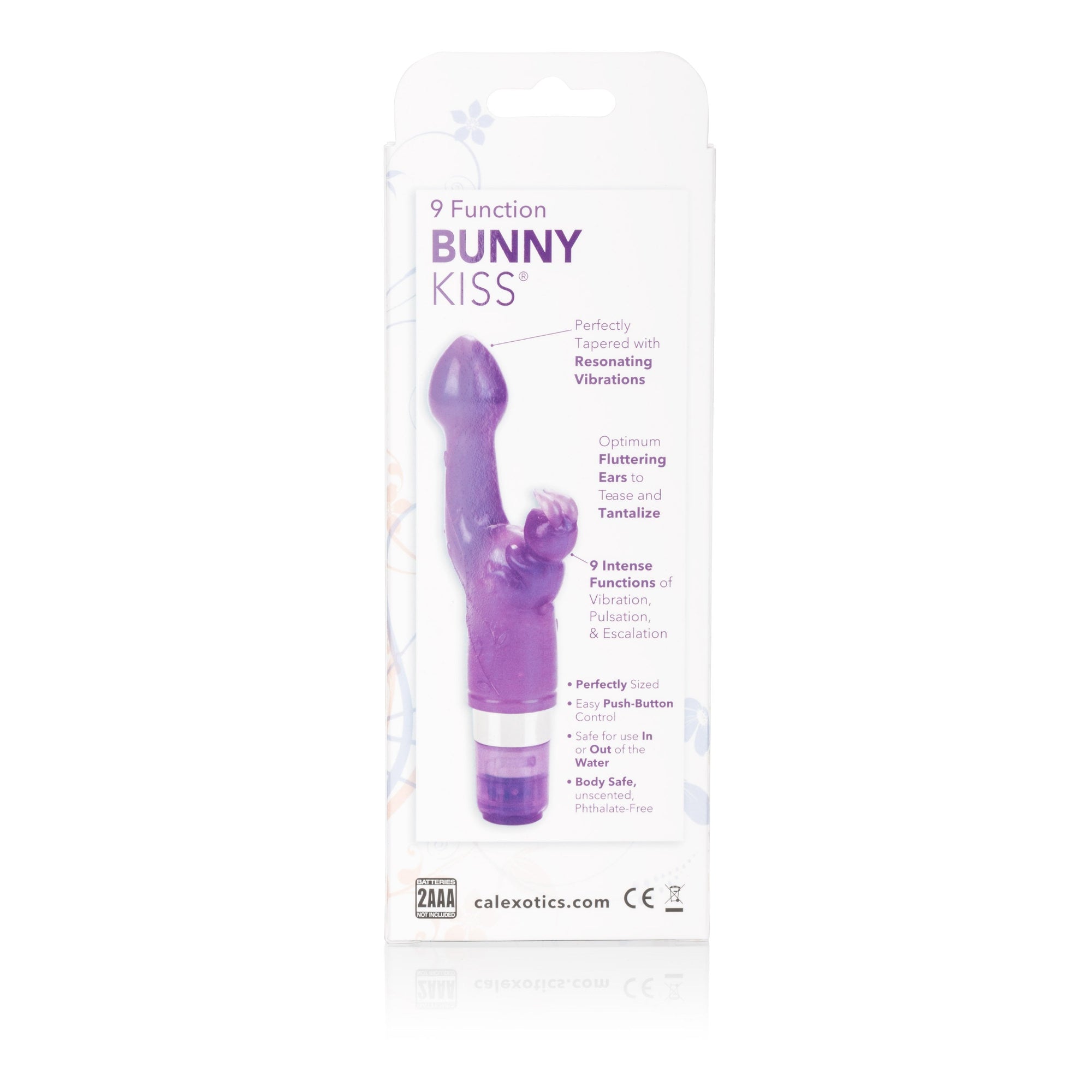 California Exotics - 9-Function Bunny Kiss Platinum Edition Clit Massager (Purple) -  Clit Massager (Vibration) Non Rechargeable  Durio.sg