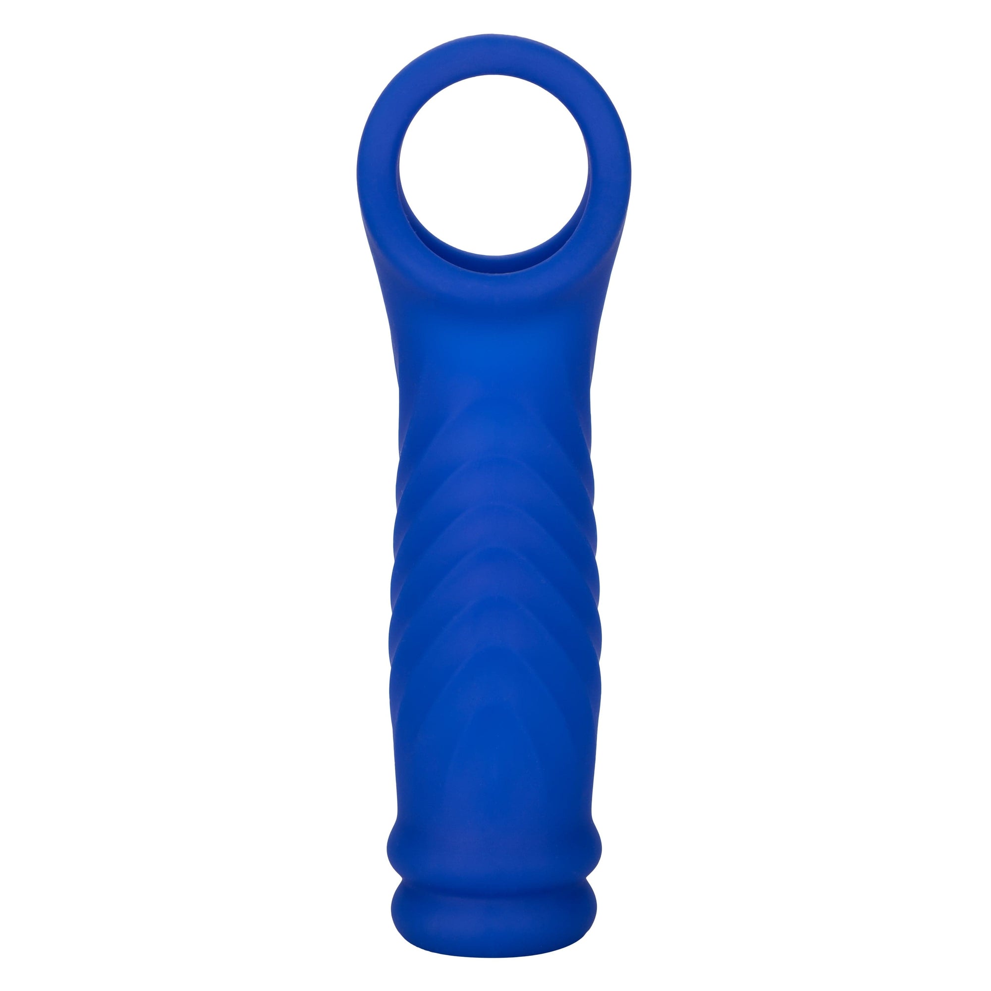 California Exotics - Admiral Liquid Silicone Wave Extension Cock Sleeve (Blue) -  Cock Sleeves (Non Vibration)  Durio.sg