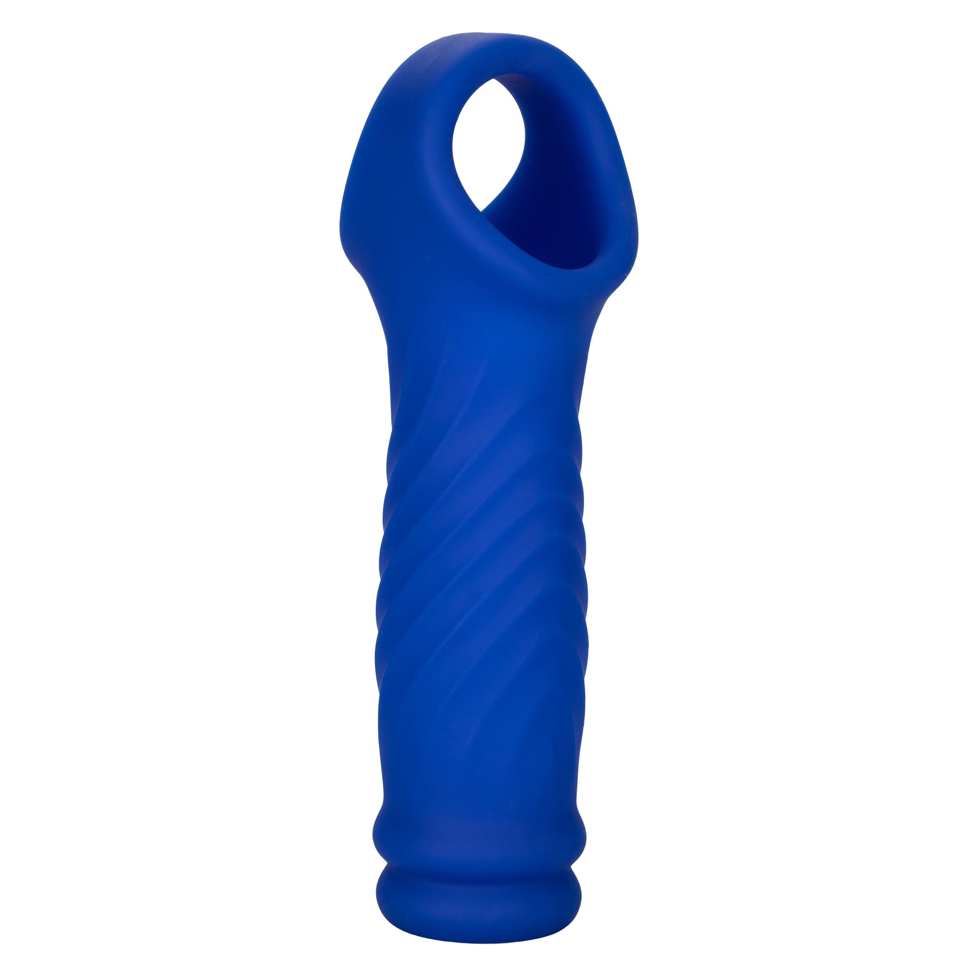 California Exotics - Admiral Liquid Silicone Wave Extension Cock Sleeve (Blue) -  Cock Sleeves (Non Vibration)  Durio.sg