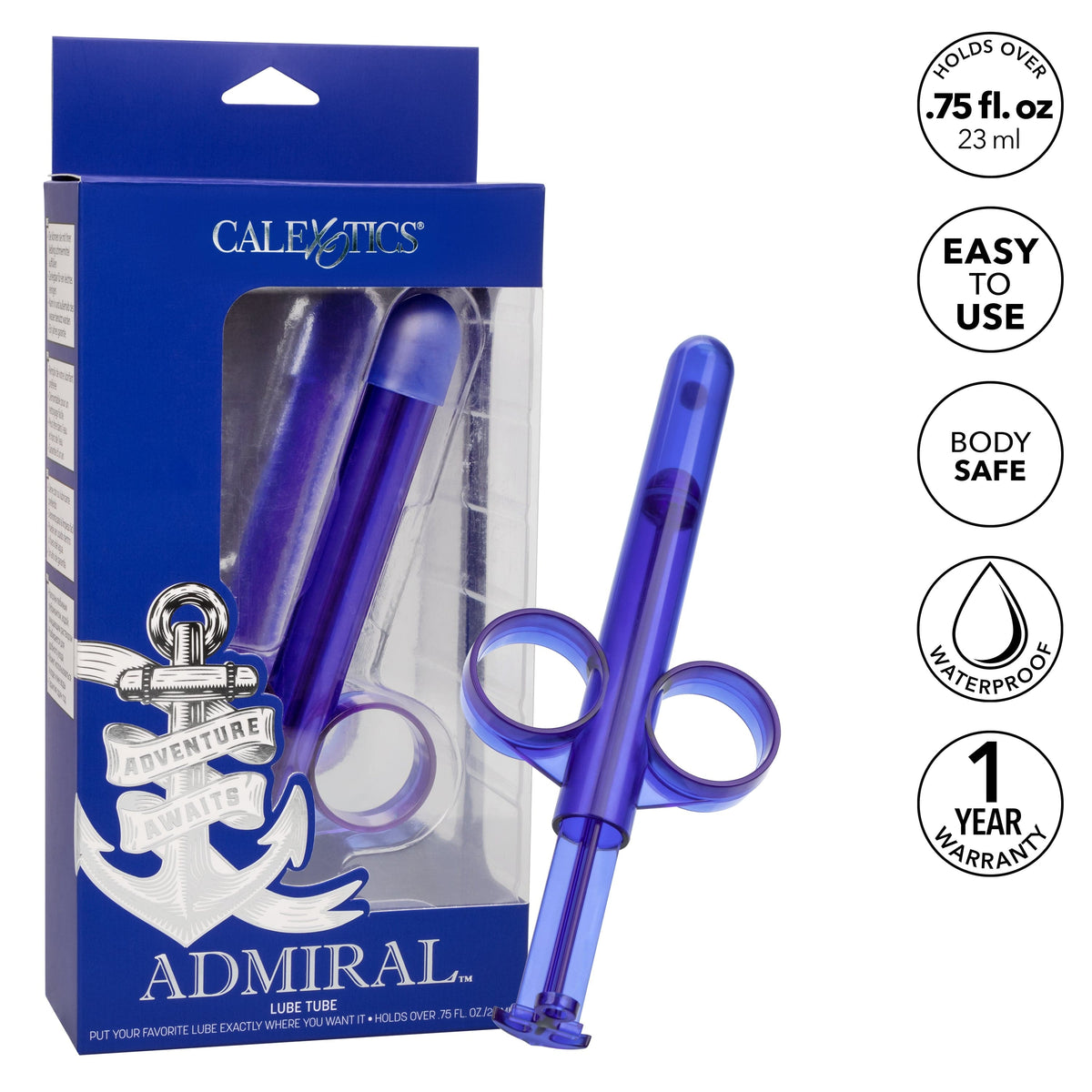 California Exotics - Admiral Lube Tube Accessory (Blue) -  Accessories  Durio.sg