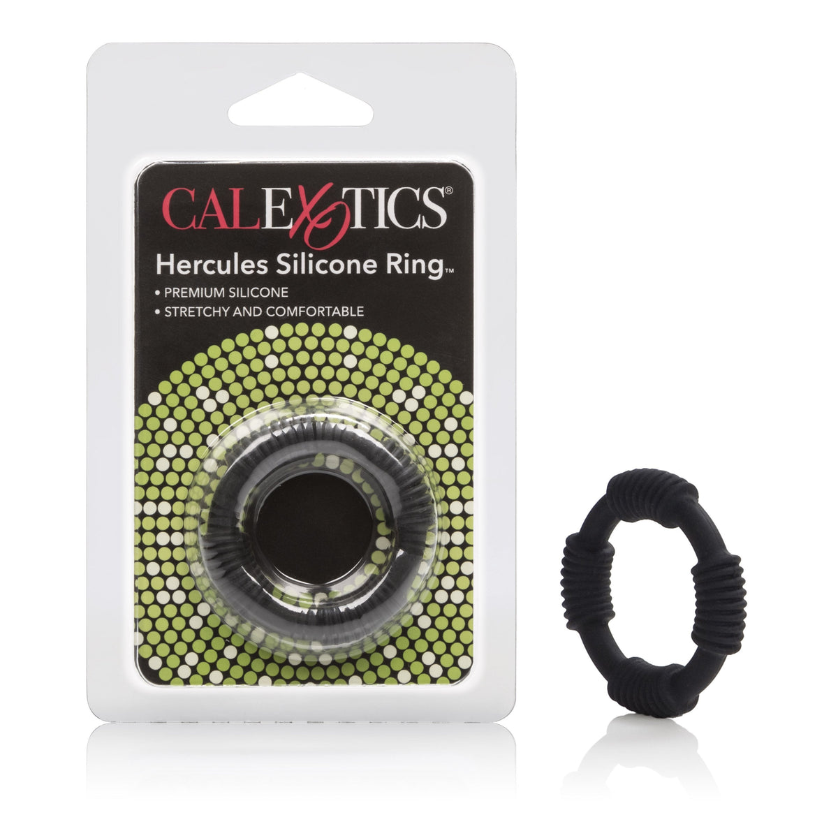 California Exotics - Adonis Hercules Silicone Cock Ring (Black) -  Silicone Cock Ring (Non Vibration)  Durio.sg