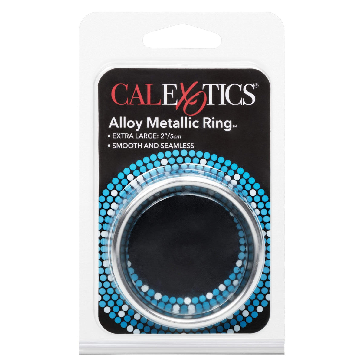 California Exotics - Alloy Metallic Cock Ring Extra Large (Silver) -  Metal Cock Ring (Non Vibration)  Durio.sg