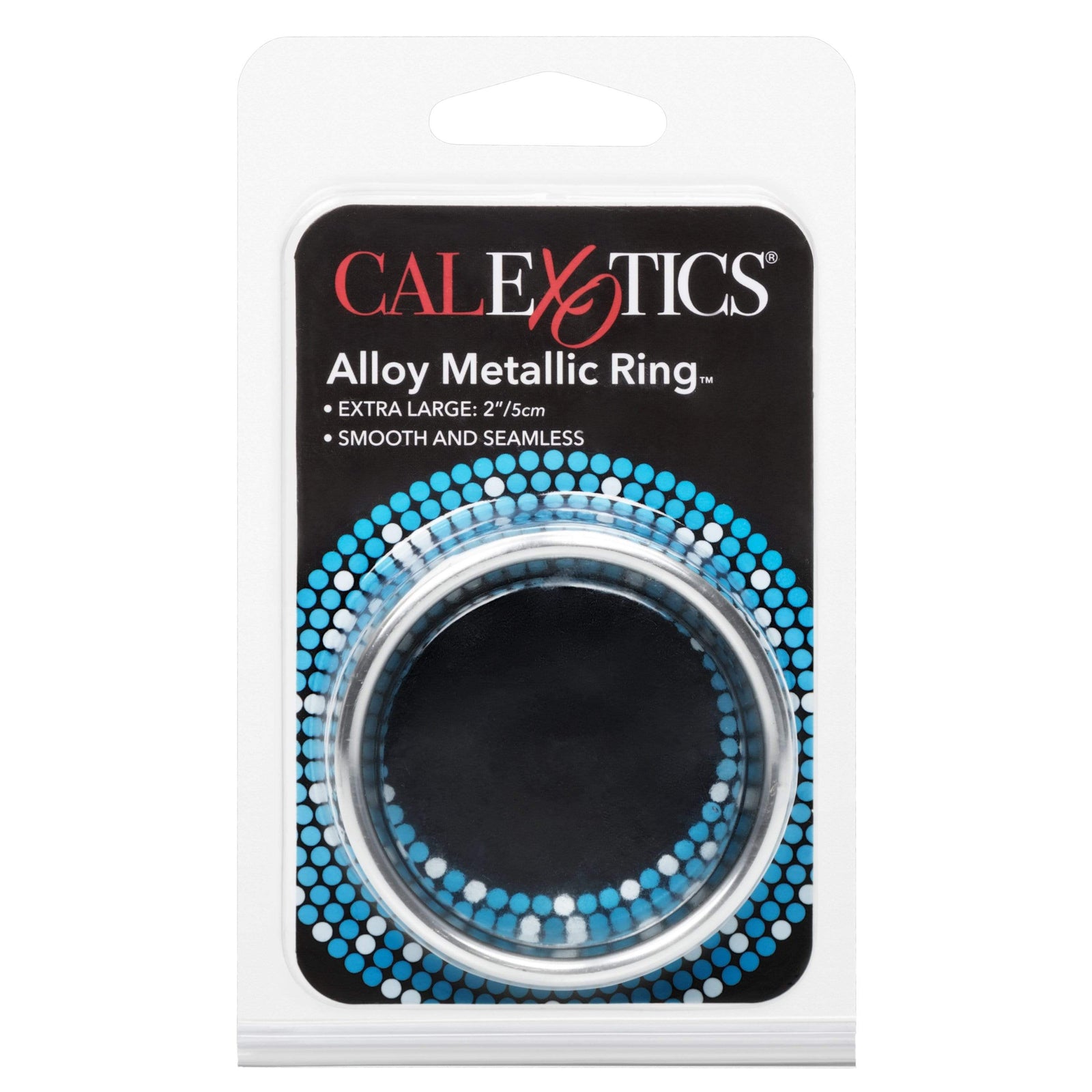 California Exotics - Alloy Metallic Cock Ring Extra Large (Silver) -  Metal Cock Ring (Non Vibration)  Durio.sg