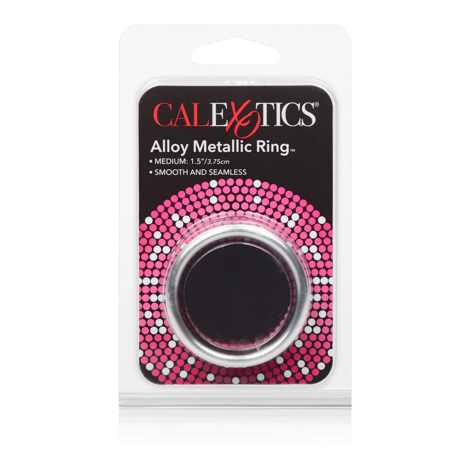 California Exotics - Alloy Metallic Cock Ring Medium (Silver) -  Metal Cock Ring (Non Vibration)  Durio.sg