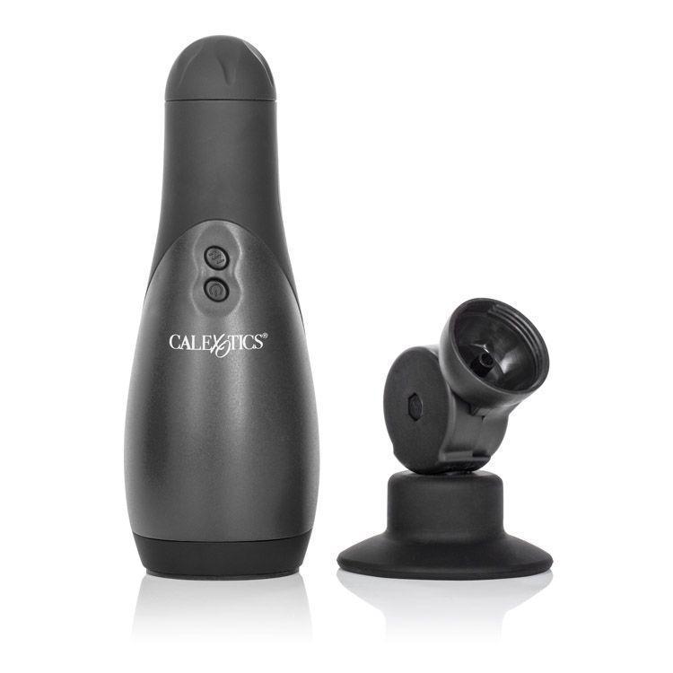 California Exotics - Apollo Power Stroker (Black) -  Masturbator (Hands Free) Non Rechargeable  Durio.sg