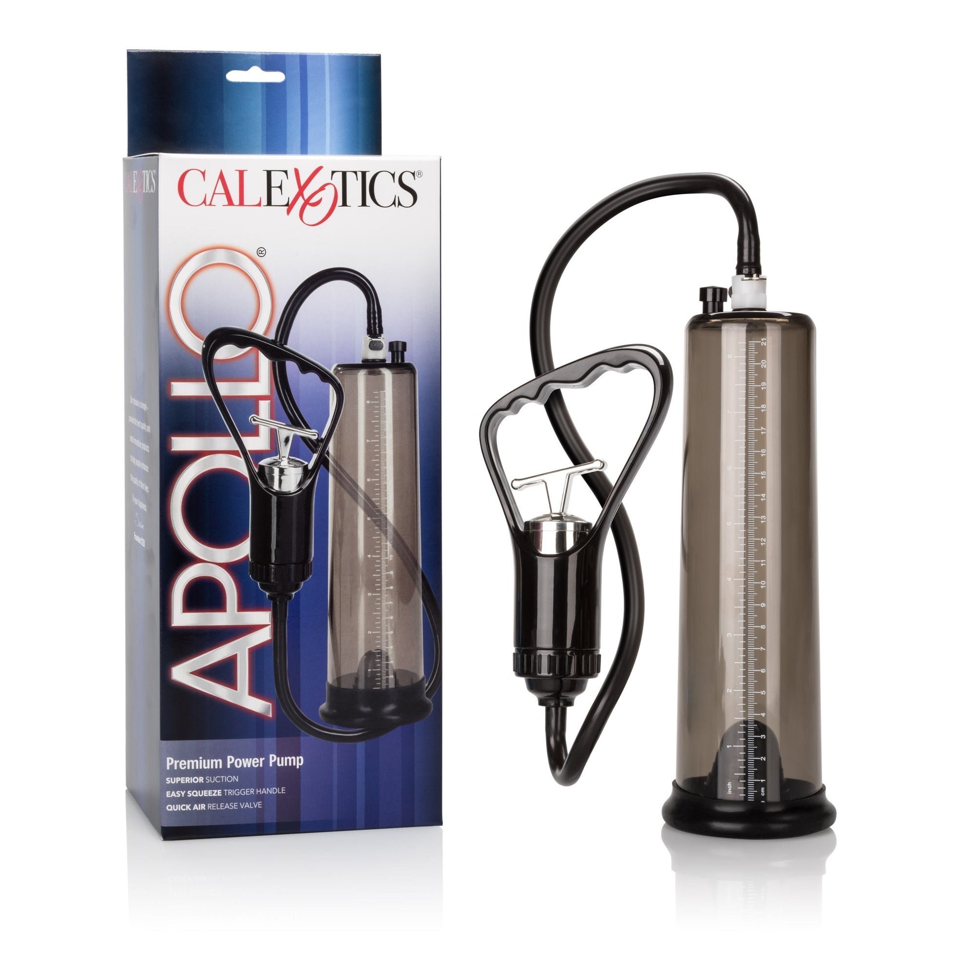 California Exotics - Apollo Premium Power Penis Pump (Black) -  Penis Pump (Non Vibration)  Durio.sg