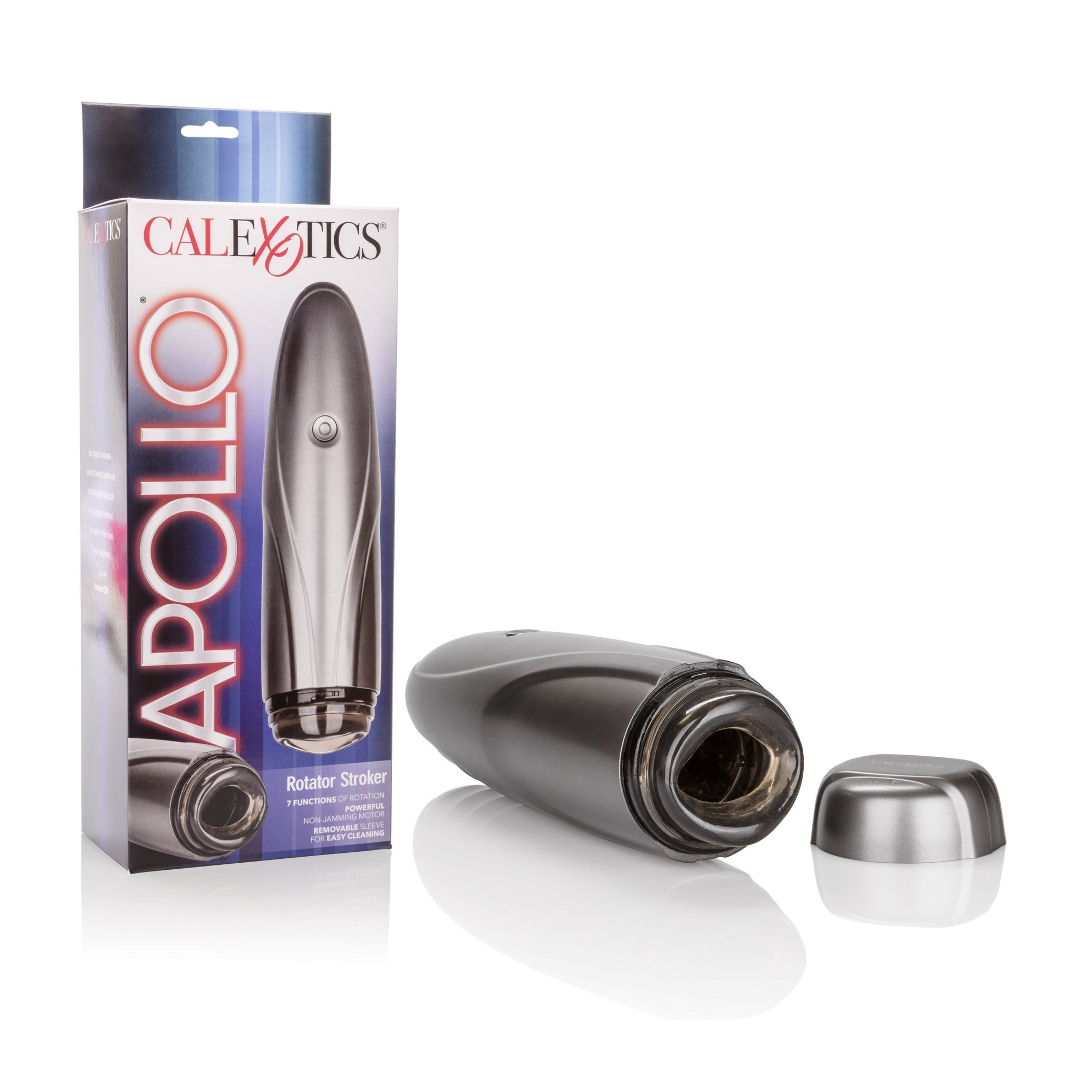 California Exotics - Apollo Rotator Vibrating Stroker Masturbator (Grey) -  Masturbator (Hands Free) Non Rechargeable  Durio.sg