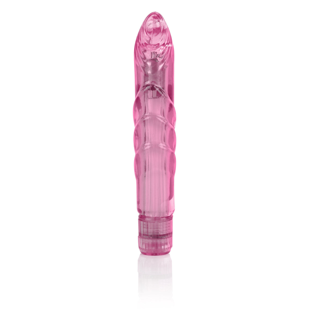 California Exotics - Basic Essentials Slim Softee G Spot Vibrator (Pink) -  G Spot Dildo (Vibration) Non Rechargeable  Durio.sg