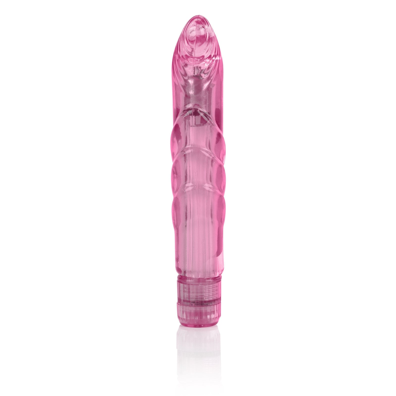 California Exotics - Basic Essentials Slim Softee G Spot Vibrator (Pink) -  G Spot Dildo (Vibration) Non Rechargeable  Durio.sg