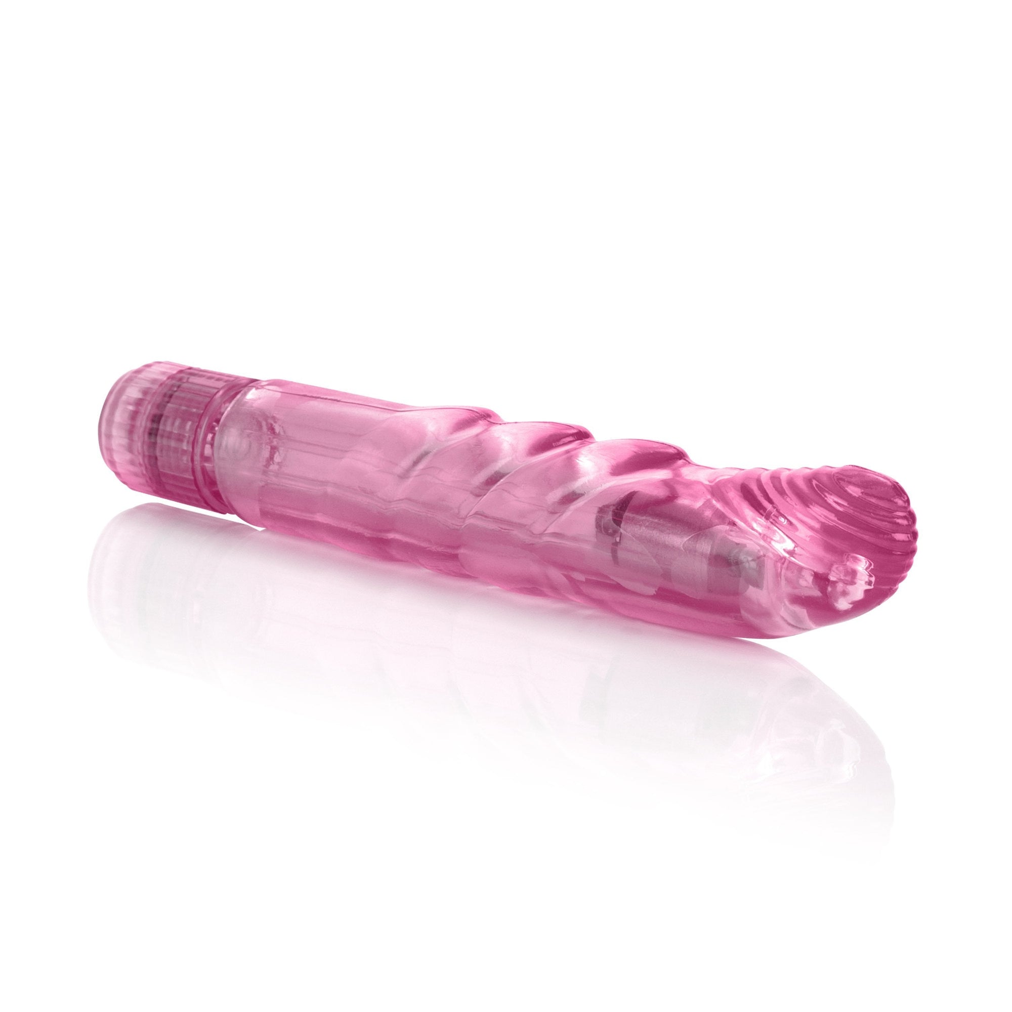 California Exotics - Basic Essentials Slim Softee G Spot Vibrator (Pink) -  G Spot Dildo (Vibration) Non Rechargeable  Durio.sg