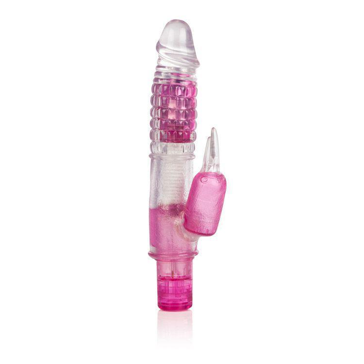 California Exotics - Bendies Dual Teaser Rabbit Vibrator (Pink) -  Rabbit Dildo (Vibration) Non Rechargeable  Durio.sg