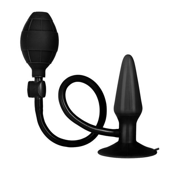 California Exotics - Booty Call Booty Pumper Small (Black) -  Expandable Anal Plug (Non Vibration)  Durio.sg