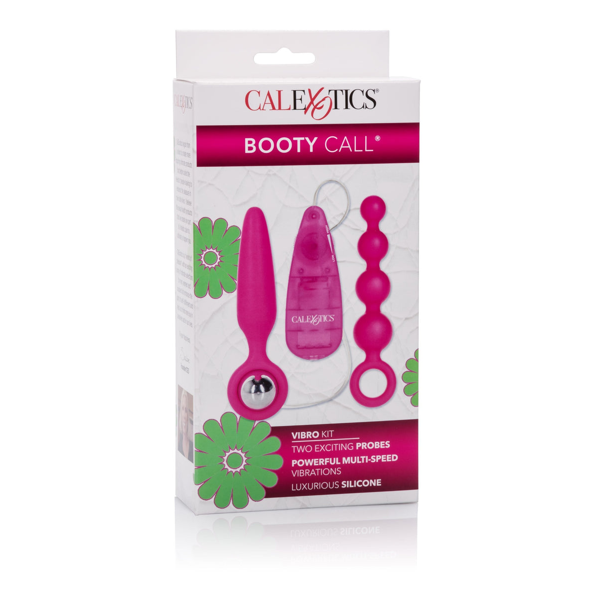 California Exotics - Booty Call Prostate Massager Vibro Kit (Pink) -  Prostate Massager (Vibration) Non Rechargeable  Durio.sg