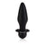 California Exotics - Booty Rider Vibrating Silicone Butt Plug (Black) -  Anal Plug (Vibration) Non Rechargeable  Durio.sg