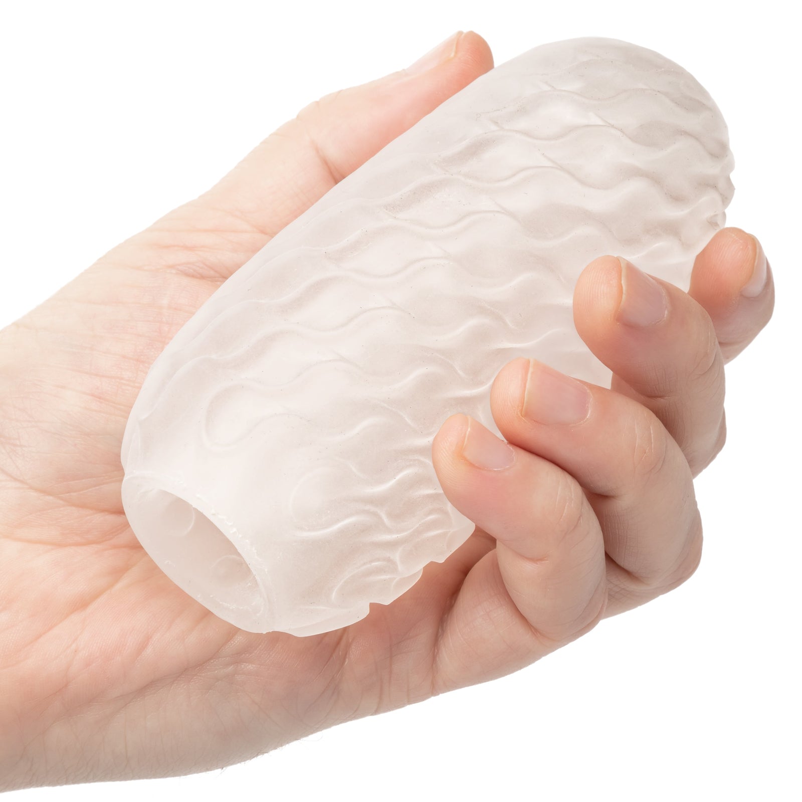 California Exotics - Boundless Reversible Ribbed Soft Stroker (White) -  Masturbator Soft Stroker (Non Vibration)  Durio.sg