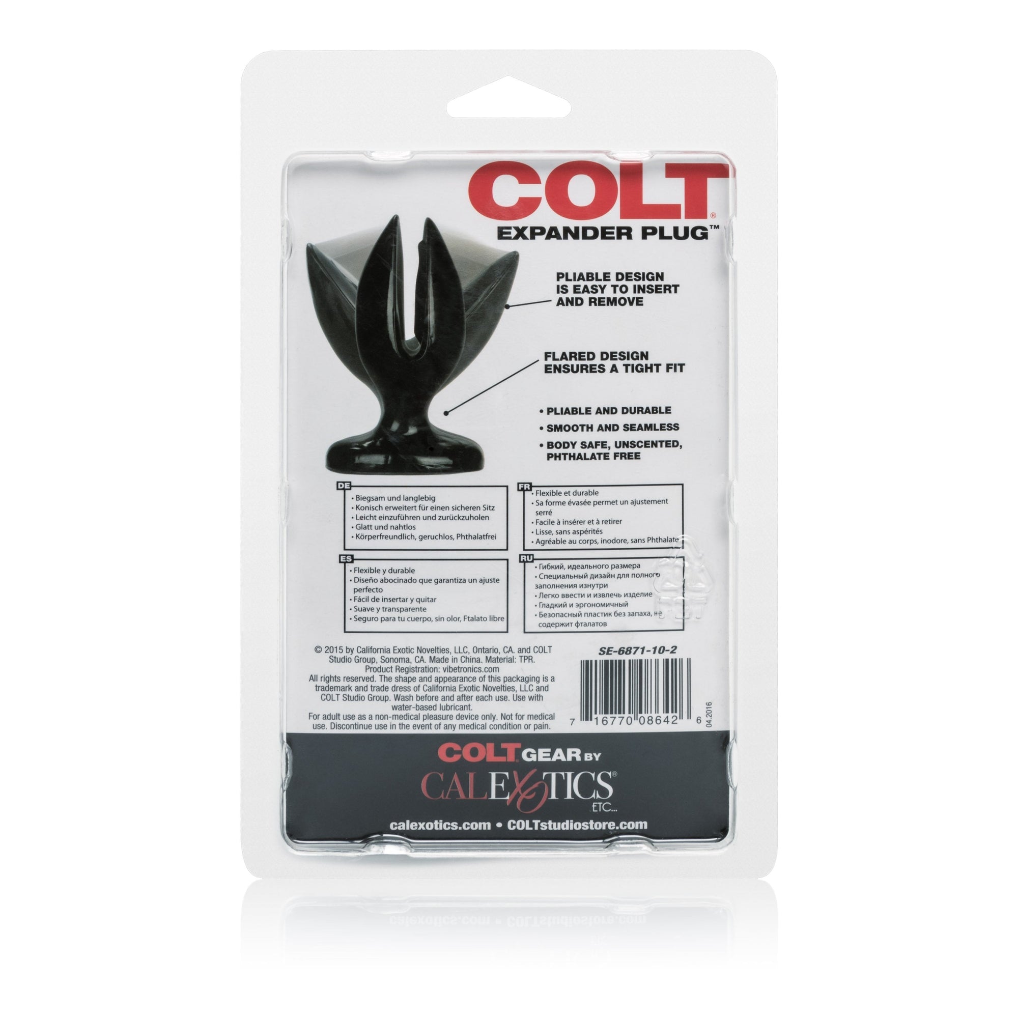 California Exotics - COLT Expander Anal Plug Medium (Black) -  Anal Plug (Non Vibration)  Durio.sg