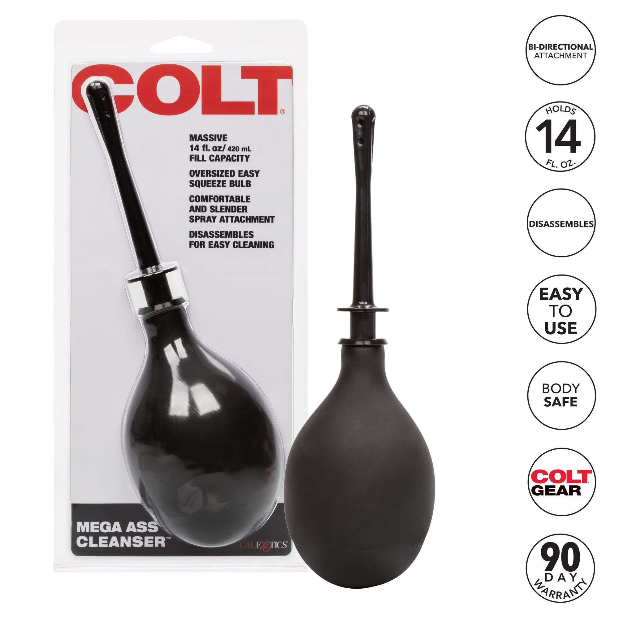 California Exotics - COLT Mega Ass Anal Douche Cleanser (Black) -  Anal Douche (Non Vibration)  Durio.sg