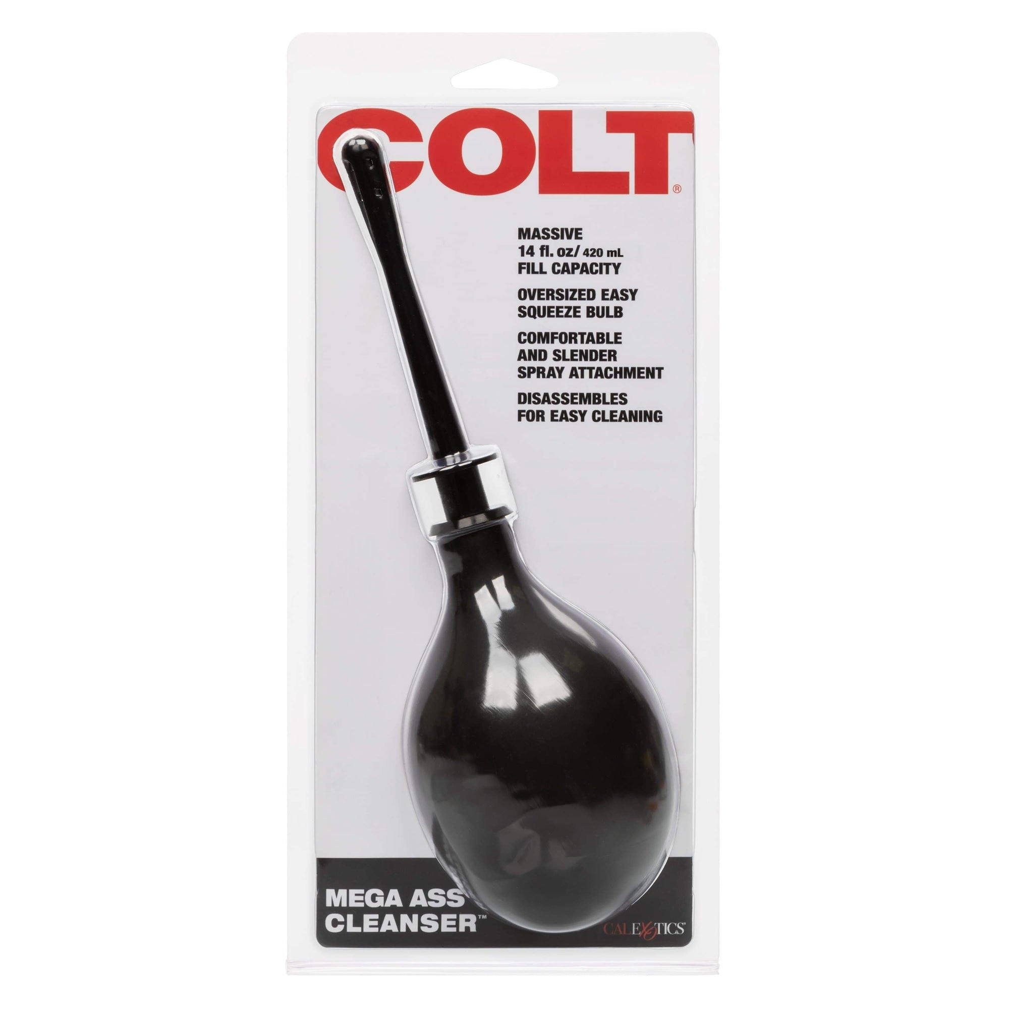 California Exotics - COLT Mega Ass Anal Douche Cleanser (Black) -  Anal Douche (Non Vibration)  Durio.sg