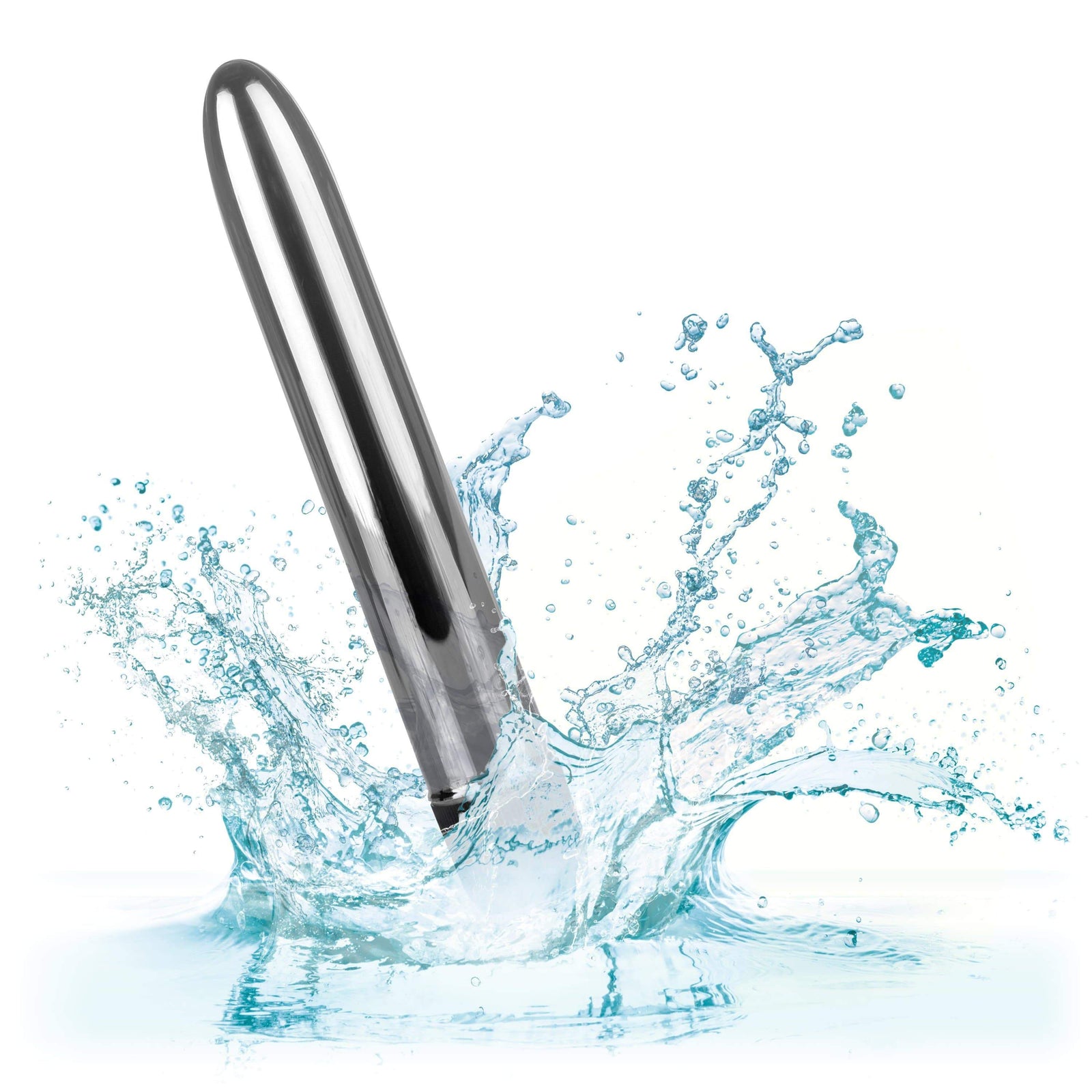 California Exotics - COLT Metal Rod Vibrator 6.25" (Silver) -  Non Realistic Dildo w/o suction cup (Vibration) Non Rechargeable  Durio.sg