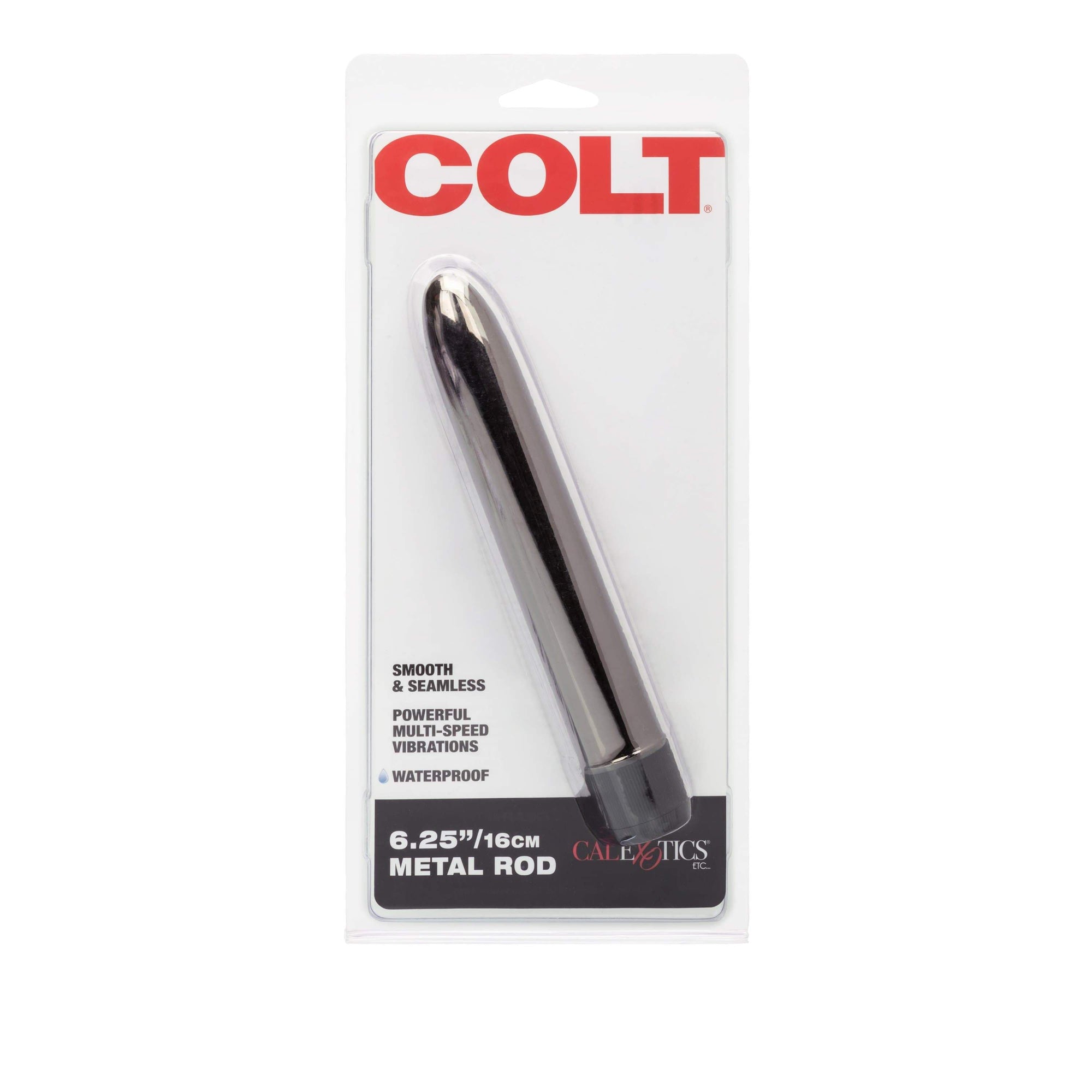 California Exotics - COLT Metal Rod Vibrator 6.25" (Silver) -  Non Realistic Dildo w/o suction cup (Vibration) Non Rechargeable  Durio.sg