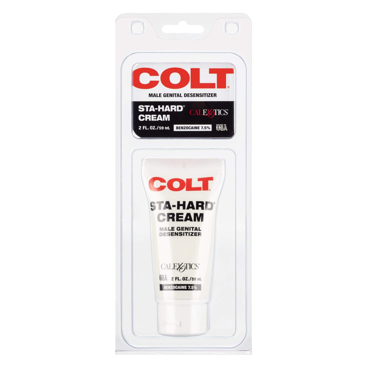 California Exotics - COLT Sta Hard Male Genital Desensitizer Cream 2oz -  Delayer  Durio.sg